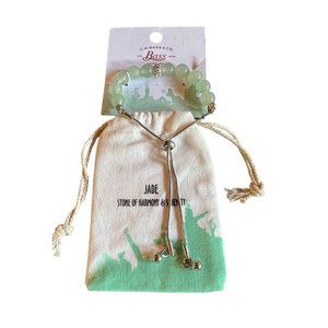 GH Bass Co Jade Beaded Bolo Lariat Bracelet Harmony Serenity